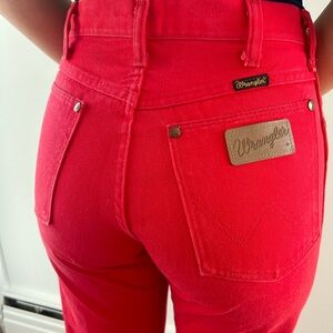 Wrangler red pants